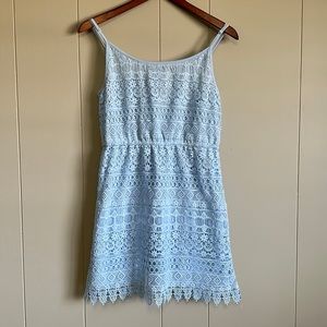 H&M Blue Crochet Lace Dress